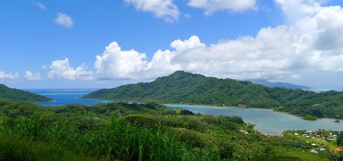 The bay of Haamene in Taha'a - view from belvedere